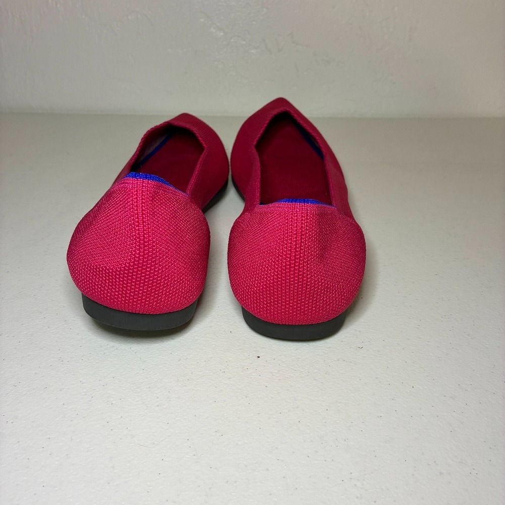 Rothy's The Point Flats Women's Size 11.5 Pink Slip On Pointed Toe Party Office - Picture 5 of 8